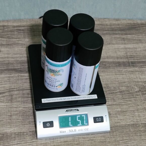 4 Pack Power Stick Brazilian Mist Body Spray Pistachio & Salted Caramel 3.5 Oz - Picture 7 of 7